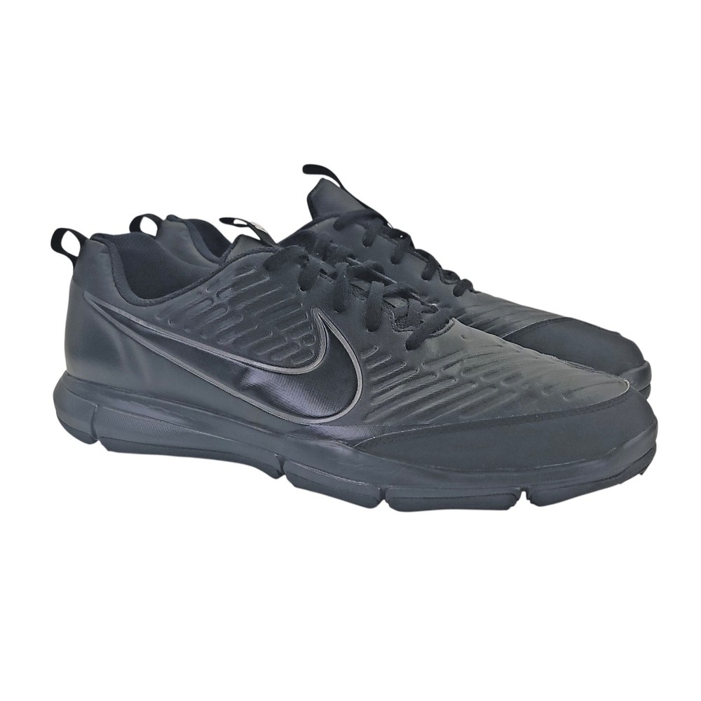 Nike Mens Explorer 2 Golf Shoes Black 849957-001 Lace Up Low Top Size 12 M - Picture 1 of 11